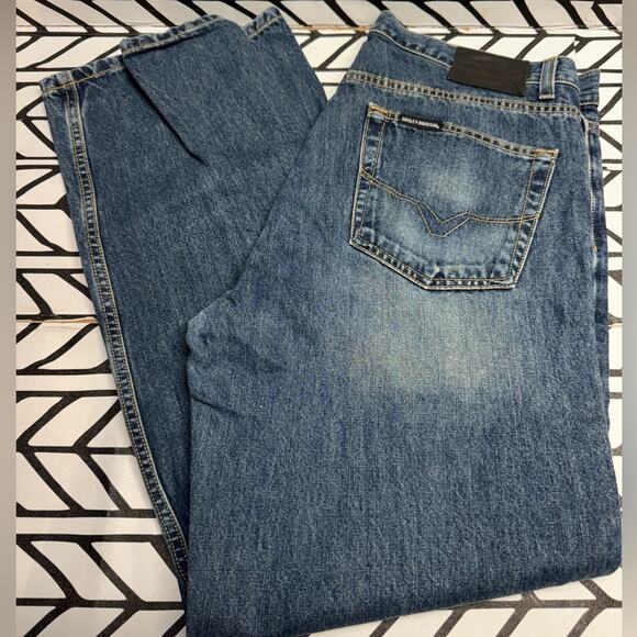 Harley- Davidson Men's Straight Leg Jeans size 36x 32 - Picture 1 of 9